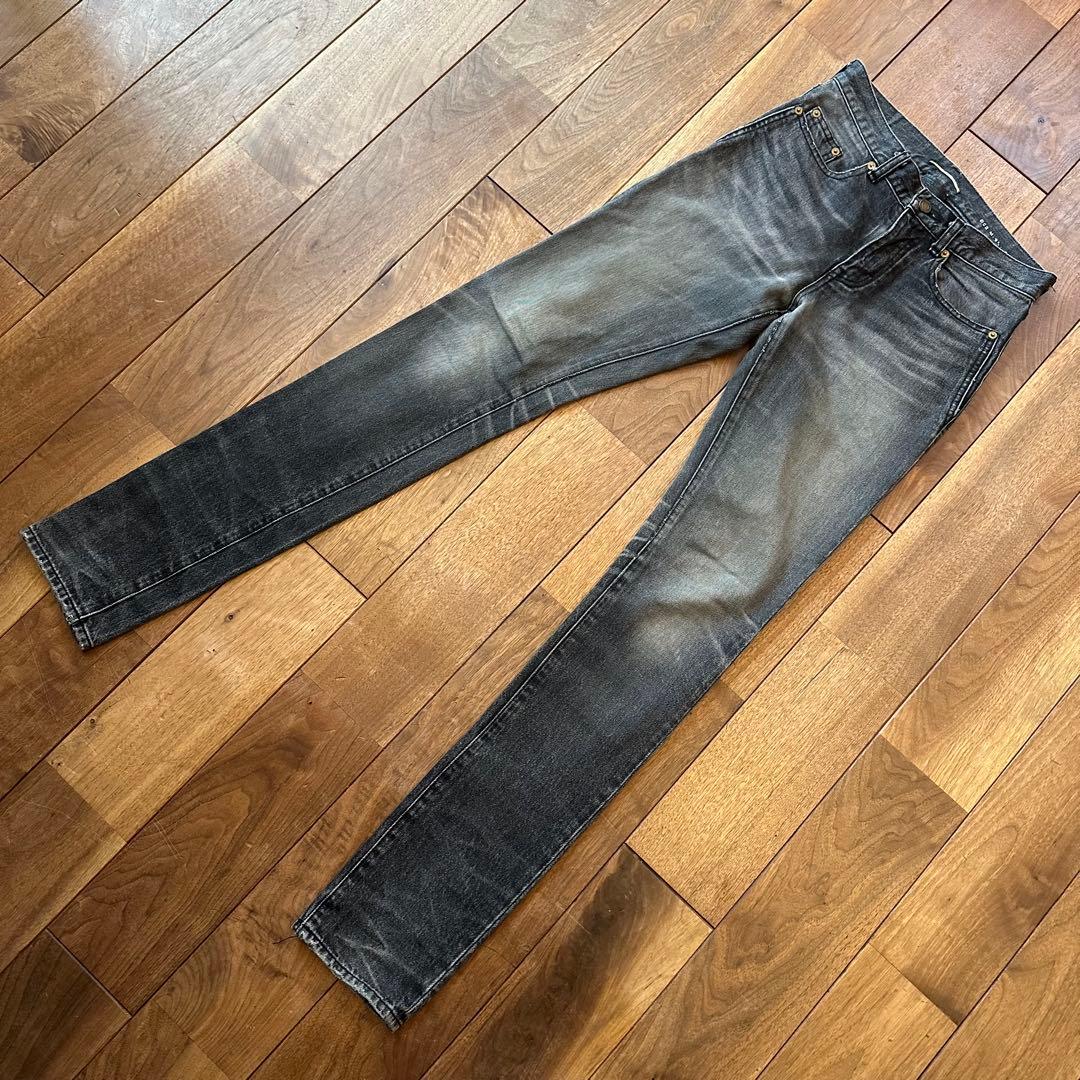 SAINT LAURENT PARIS バック刺繍　スキニーデニム　26