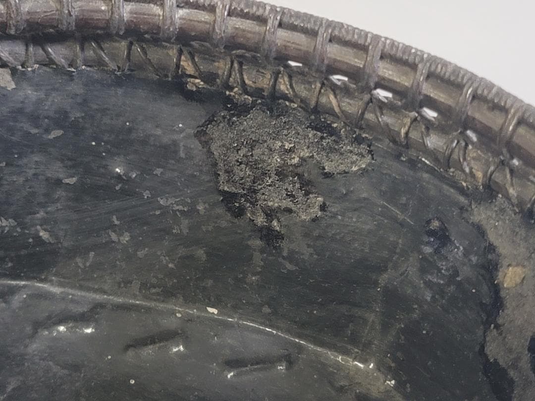 茶道具 竹籠 炭斗 時代物 DT708