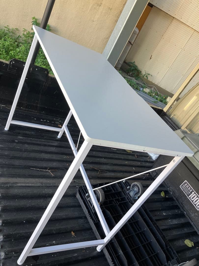 美品⭐︎グレー パソコンデスク 120cm