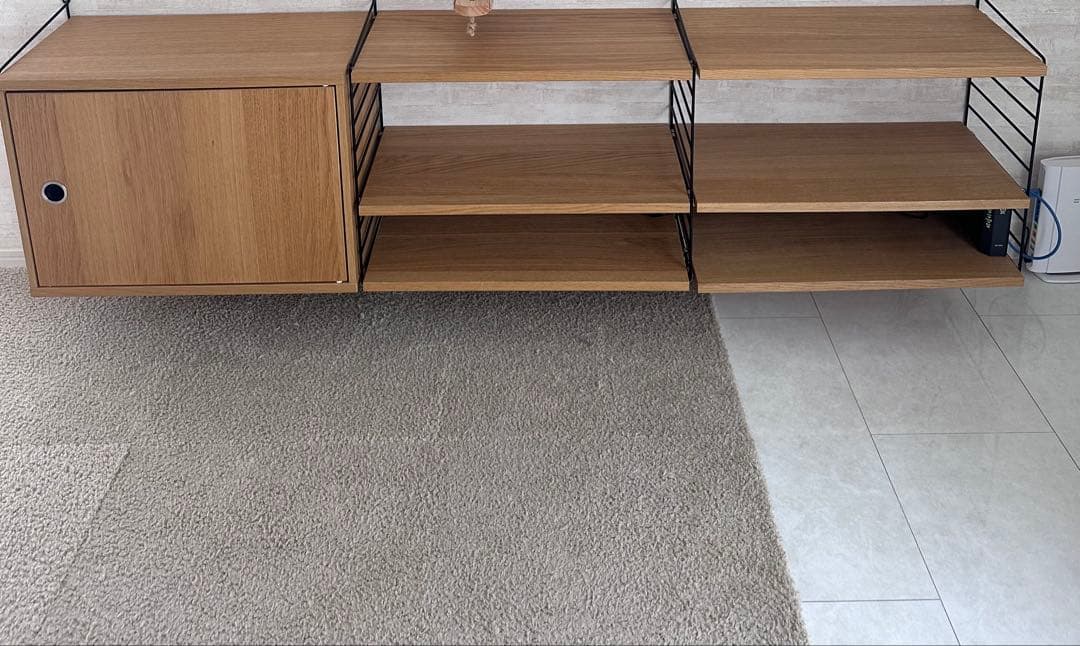 string シェルフ テレビボード　オーク ブラック