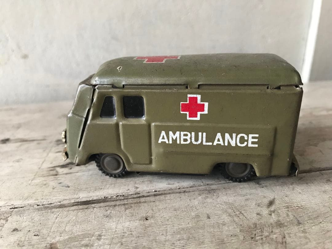 MadeinJapan ブリキ ミリタリーアンビュランス戦後昭和アンティークトイ