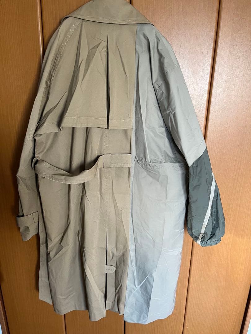 Feng Chen Wang　WOVEN PANELLED COAT