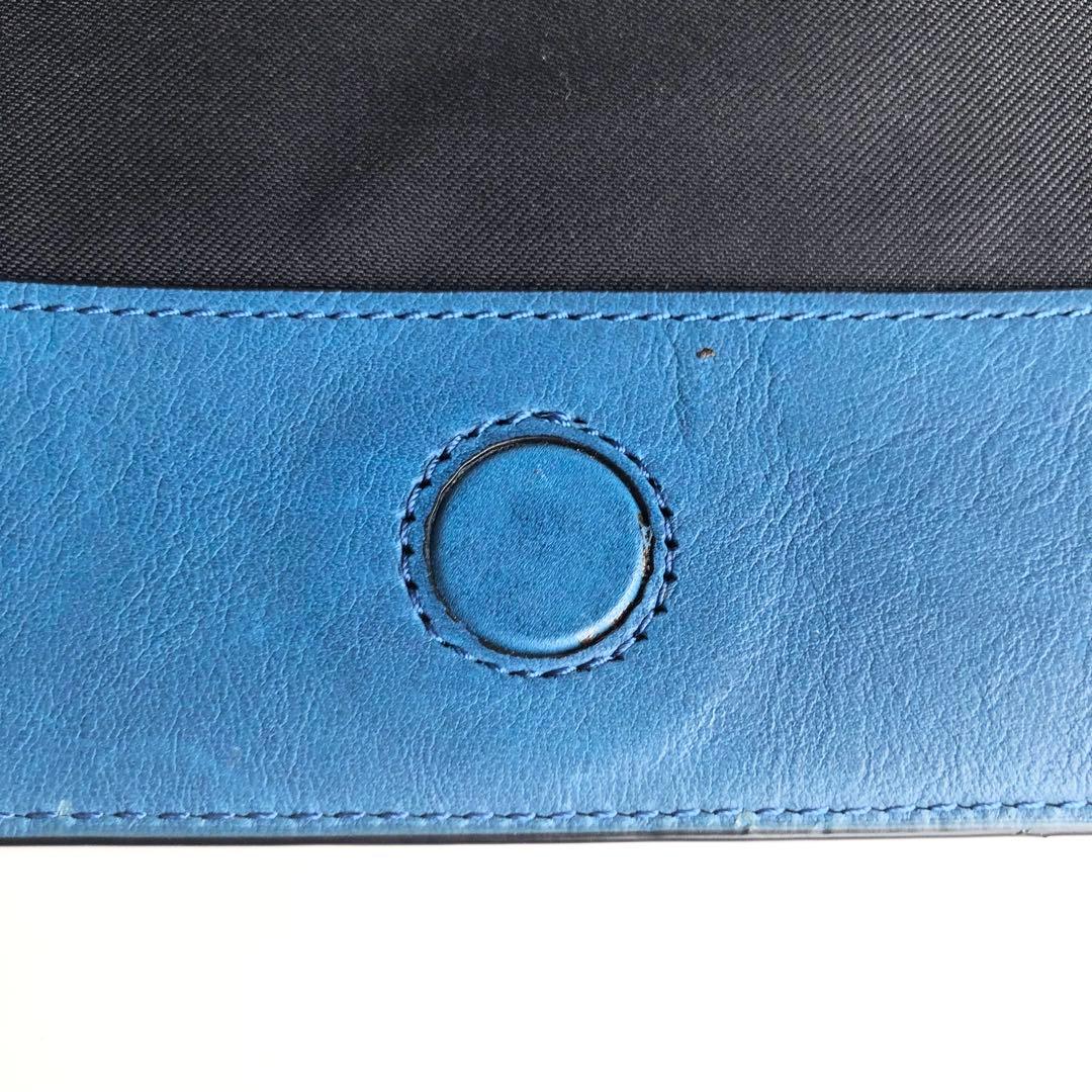 美品✨コーチ COACH メンズ メッセンジャーバッグ レザー ブルー