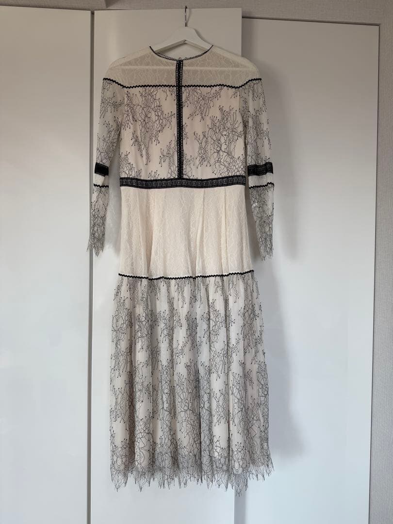 CELFORD アイボリー レース ワンピース 3B