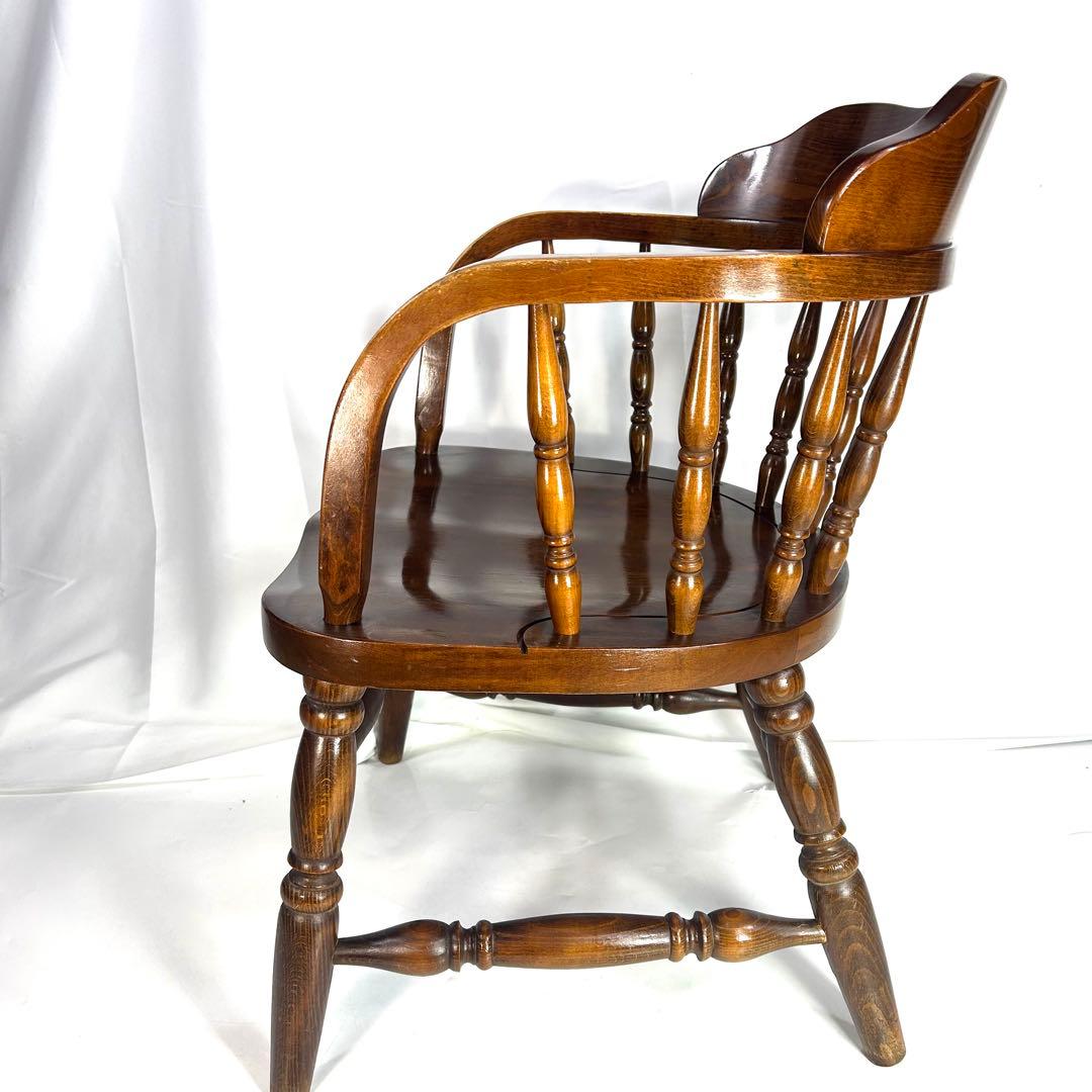 かしわ家具　ダイニングチェア　アンティーク　木製　ヴィンテージ