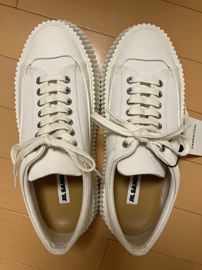 【新品】JIL SANDER プラットフォーム　レザー　スニーカー　38