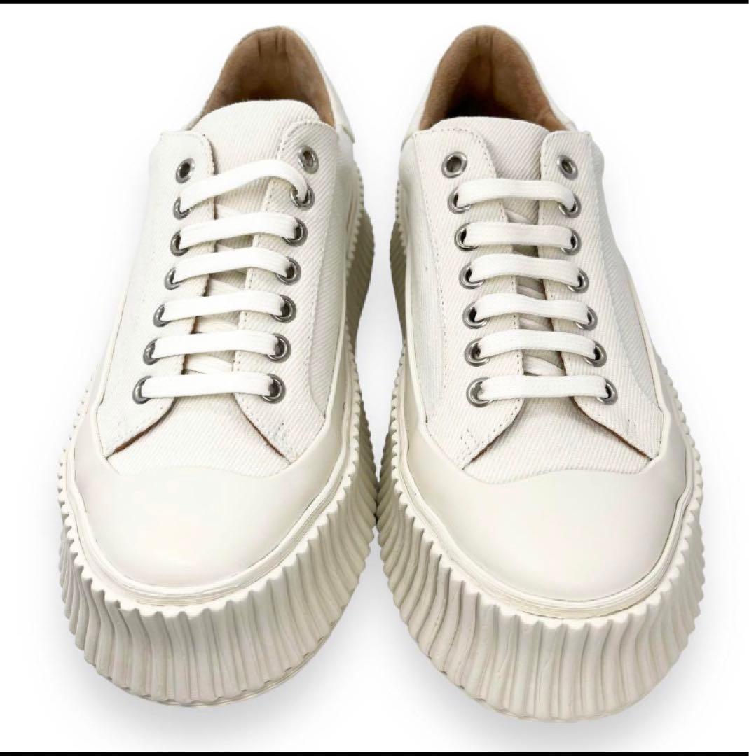 【新品】JIL SANDER プラットフォーム　レザー　スニーカー　38