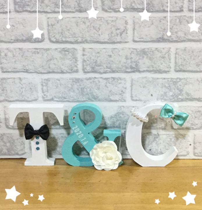 坂口ちか様確認用♡ウェディングバージョン・イニシャルオブジェ