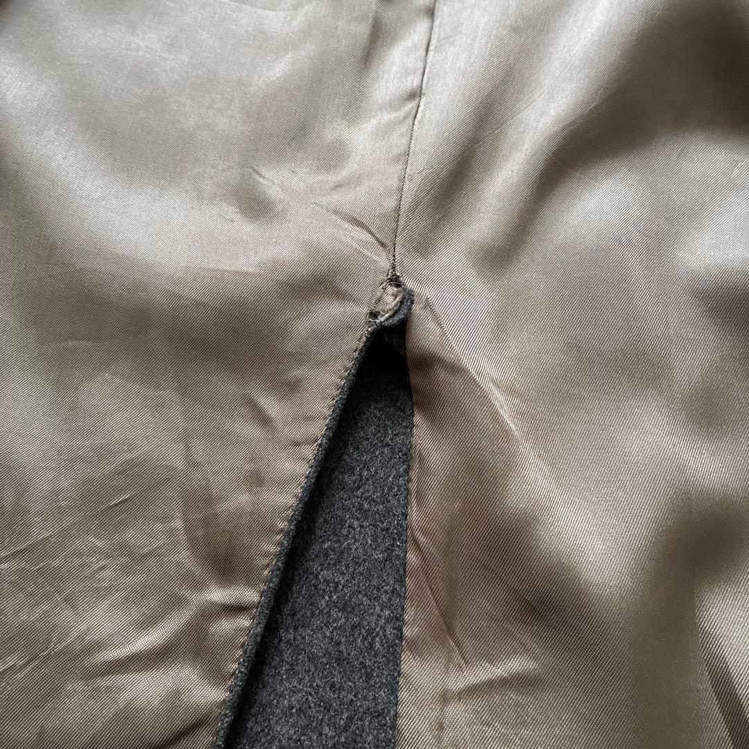 オースチンリード チェスターコート イングランド製 グレー ウール アンゴラ