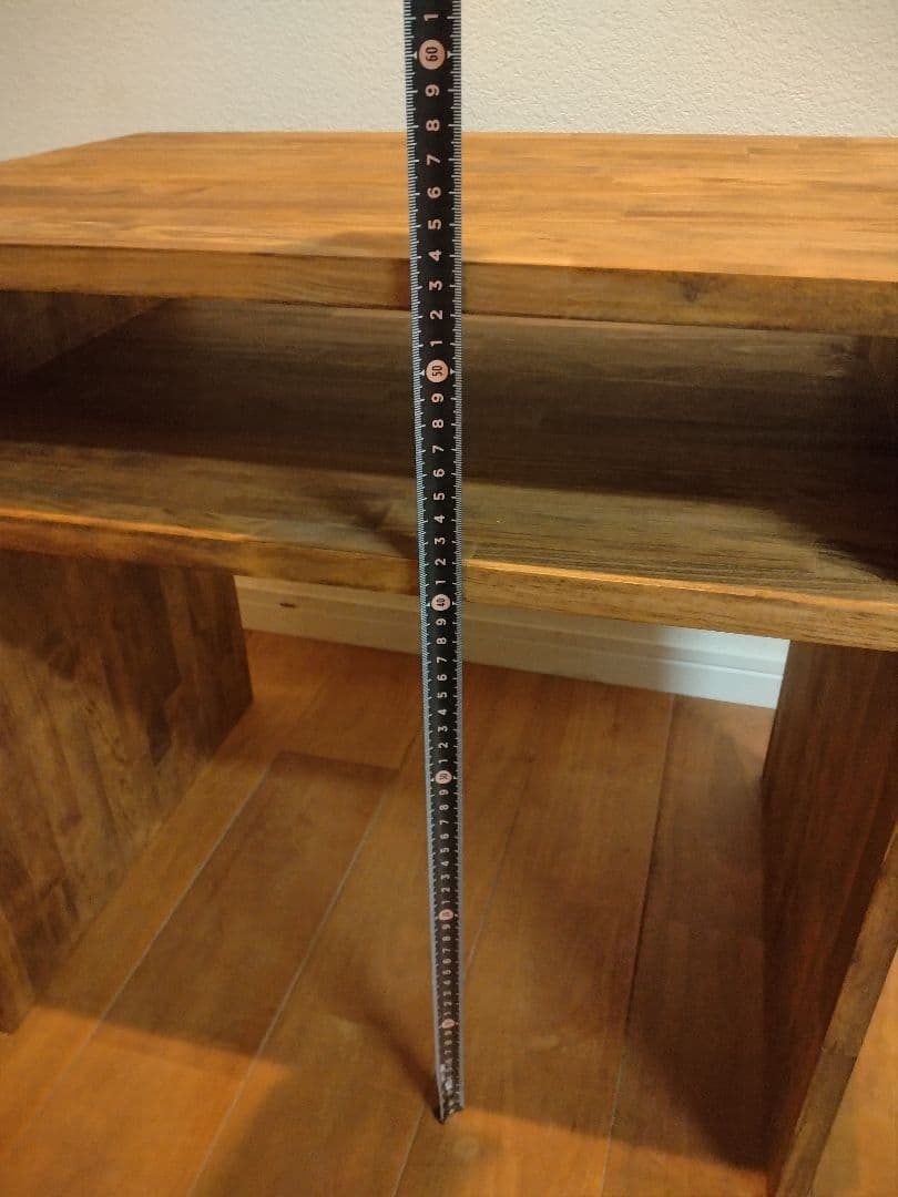 木製　ハンドメイド　オーダー　コの字　ワトコオイル　棚　シェルフ　ラック　水槽台