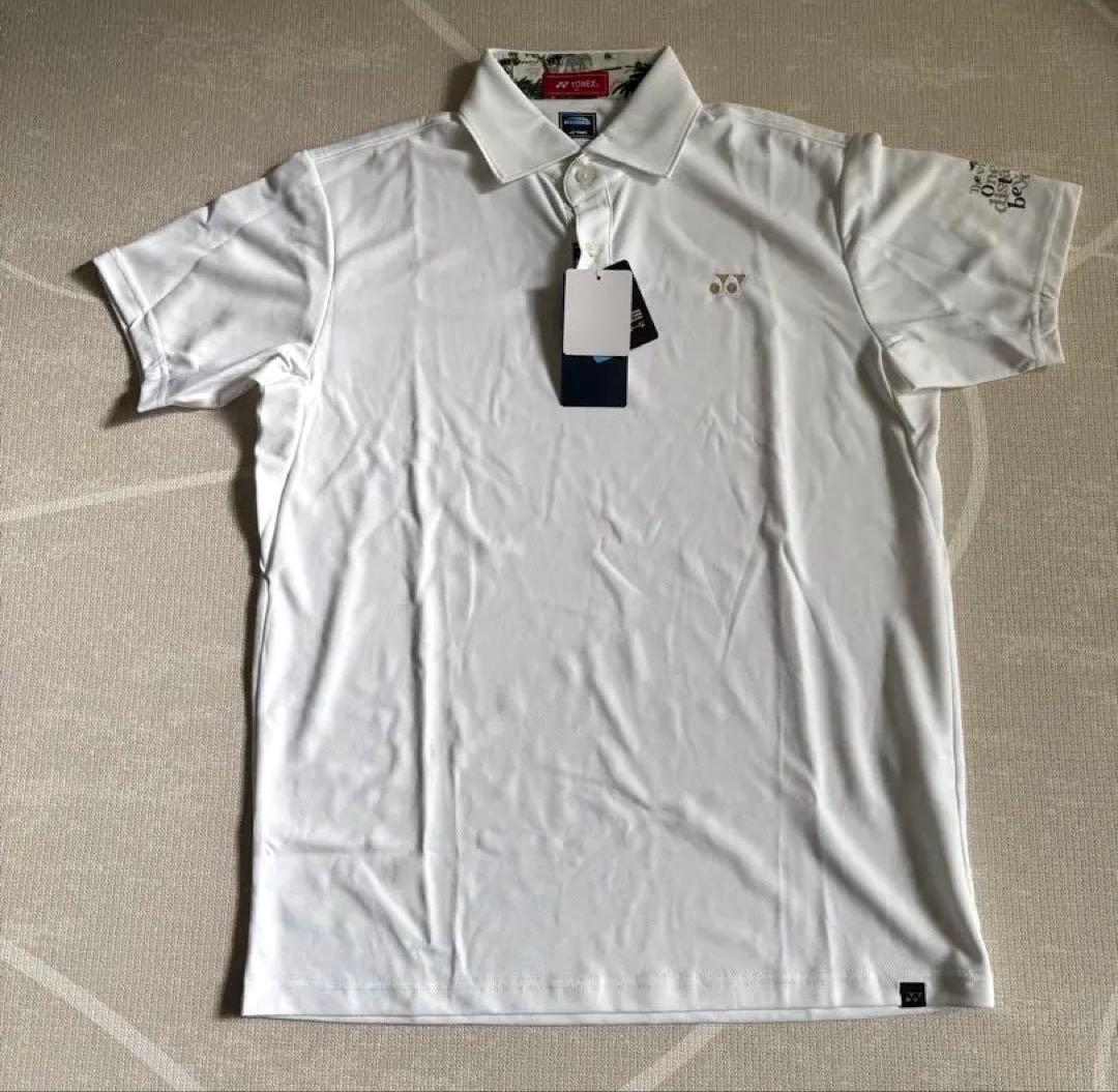 YONEX メンズシャツ 半袖 ホワイトMサイズ