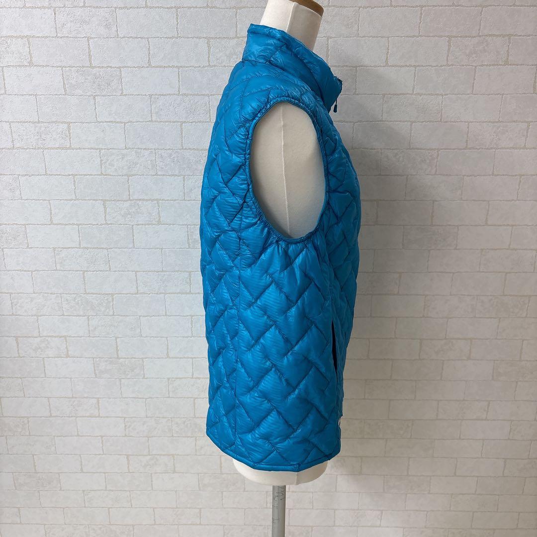 たんかん モンベル EX7000 ダウンベスト ターコイズブルー 美品