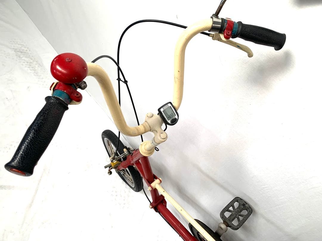 【現状品】送料無料ベルトドライブ折り畳み自転車 ミニベロ 小径車 14インチ