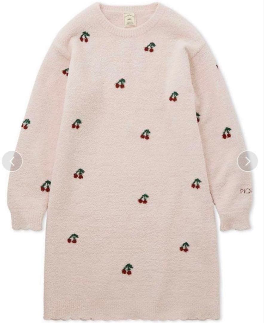 ジェラートピケ　さくらんぼ　ワンピース　ルームウェア　チェリー　新品　ジェラピケ
