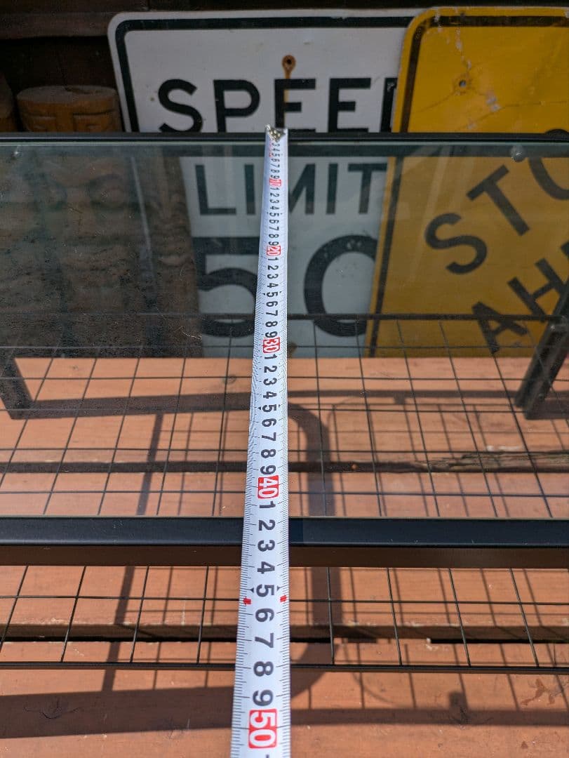 昭和レトロ 　ビンテージ　ガラステーブル　 センターテーブル　スペースエイジ