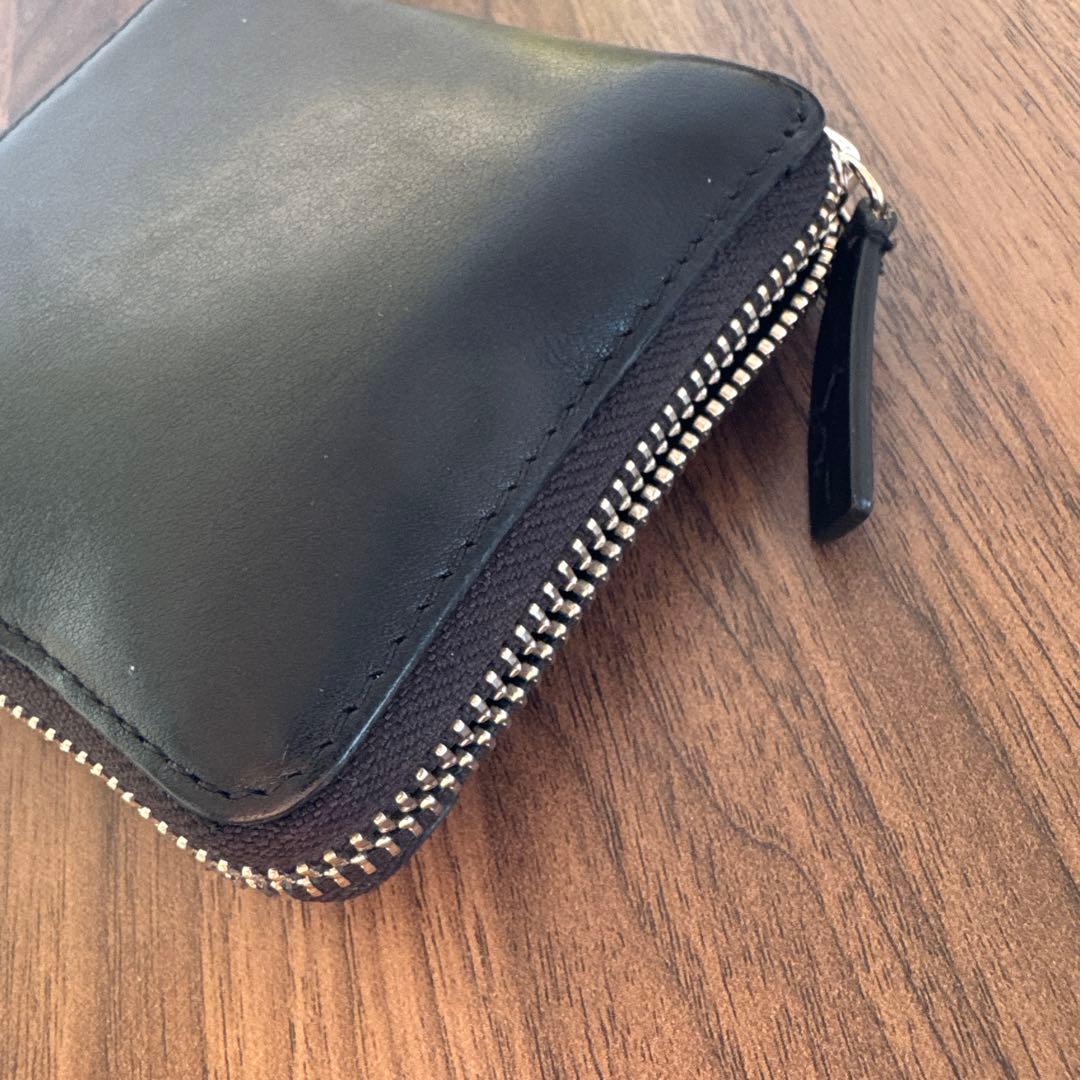 メゾンキツネ 財布 ジッパー 黒