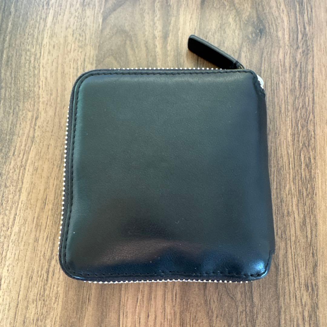 メゾンキツネ 財布 ジッパー 黒