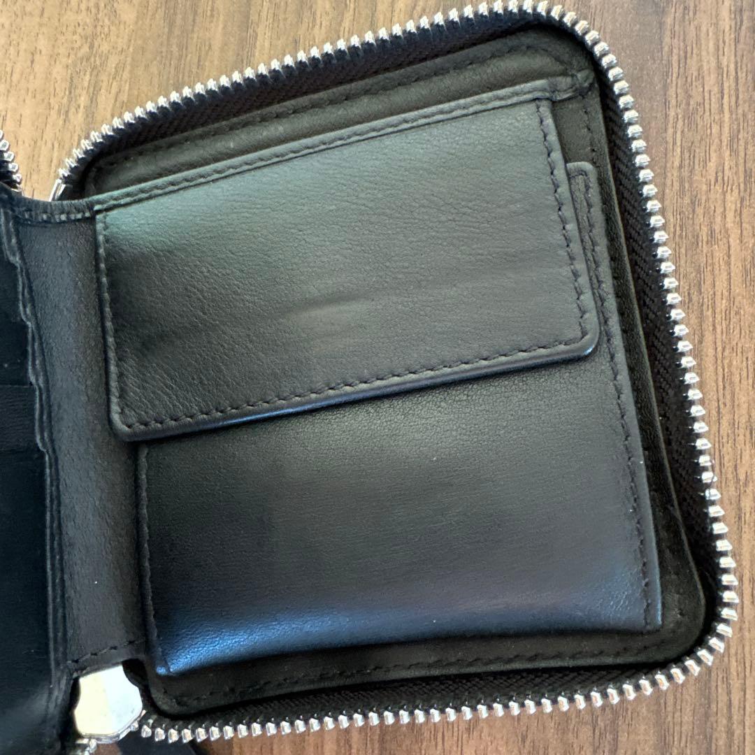 メゾンキツネ 財布 ジッパー 黒