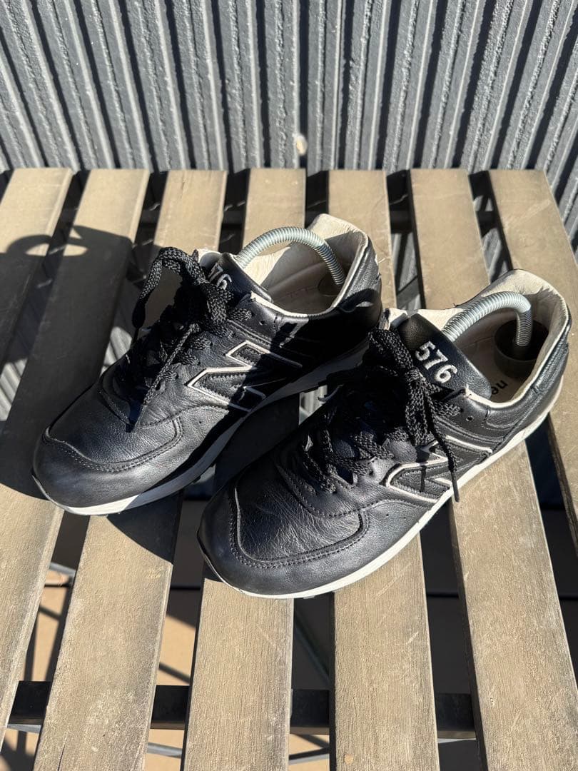 New Balance LM576BKU ブラック スニーカー 25cm