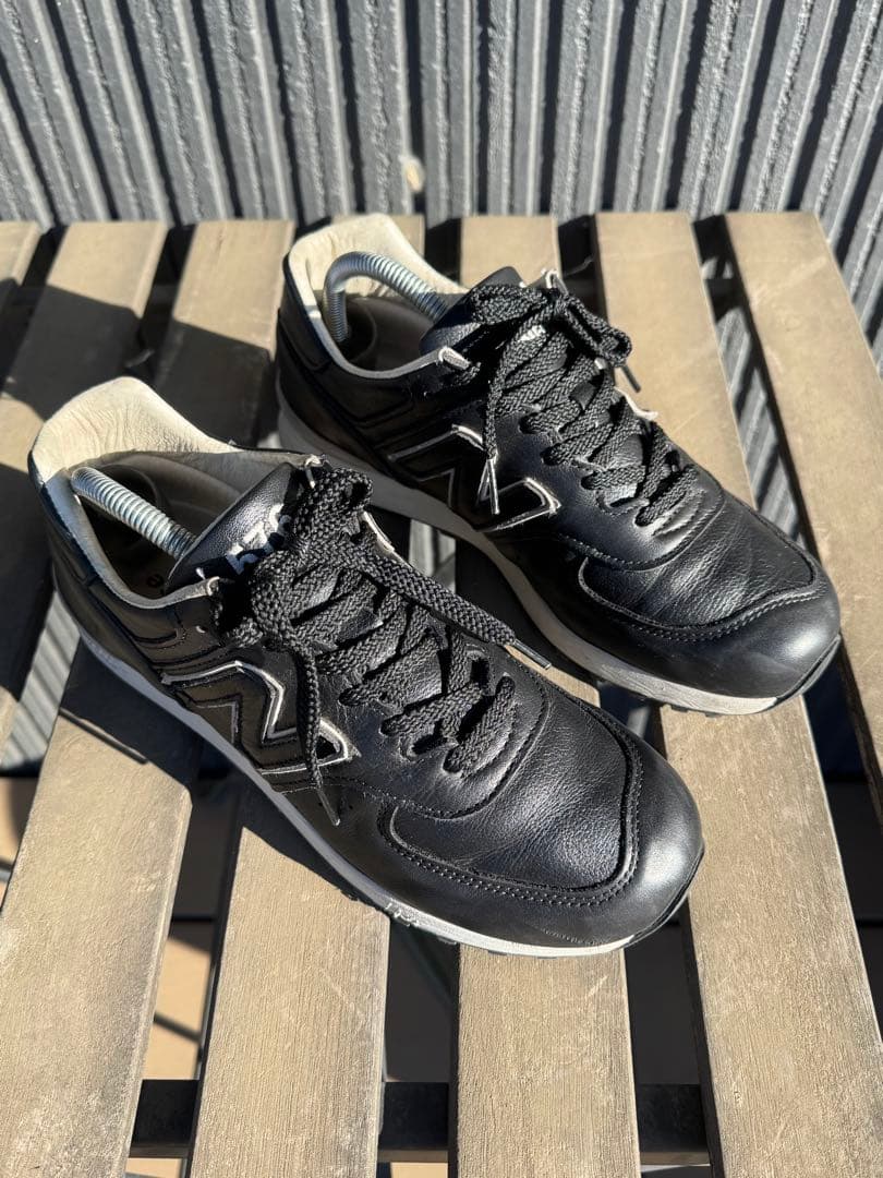 New Balance LM576BKU ブラック スニーカー 25cm