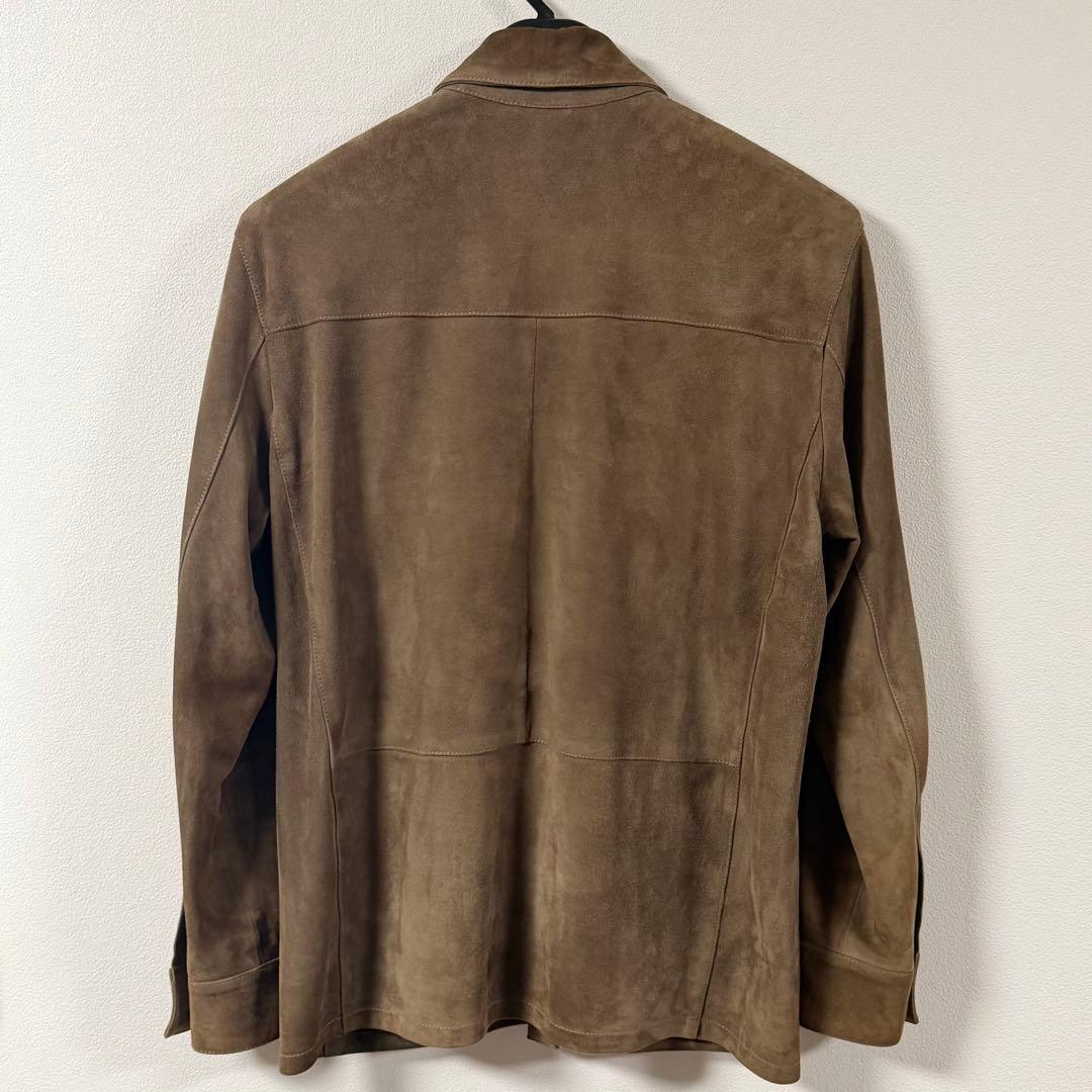 スーサン　アルマ　DEX ゴートスエード　ジャケット　ブラウングレー　46