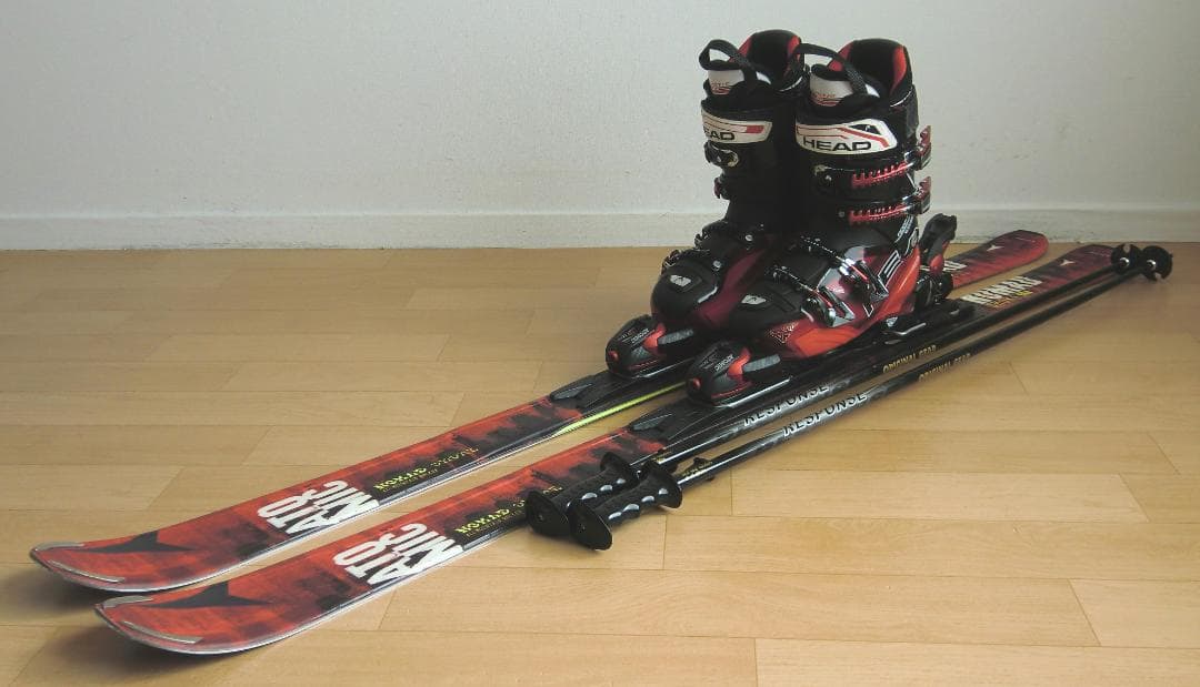 ■送料無料■アトミック■メンズスキーセット■板164靴27-27.5■メンテ付■