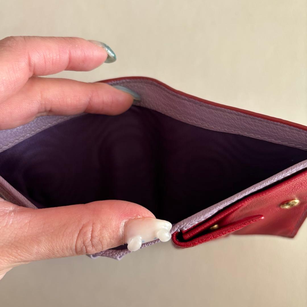 miumiu ミュウミュウ 二つ折り 財布 ハート マドラスラブ