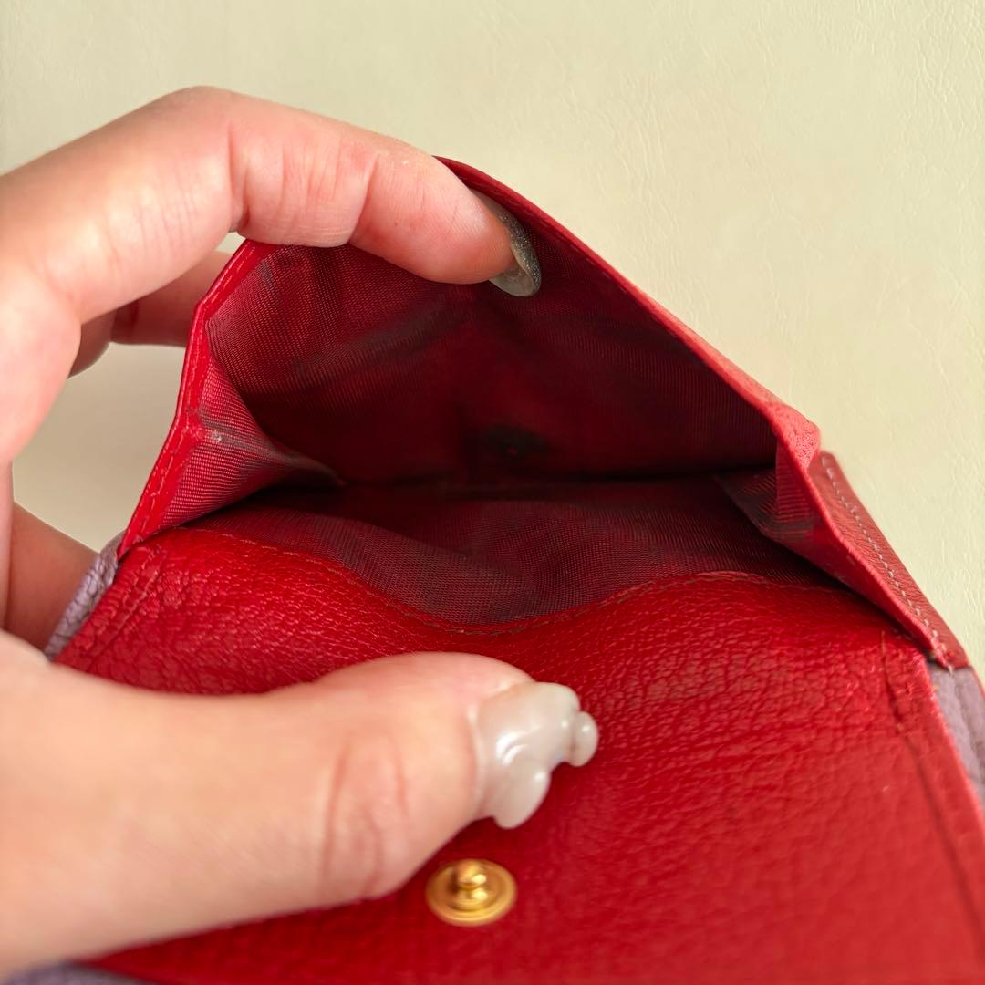 miumiu ミュウミュウ 二つ折り 財布 ハート マドラスラブ