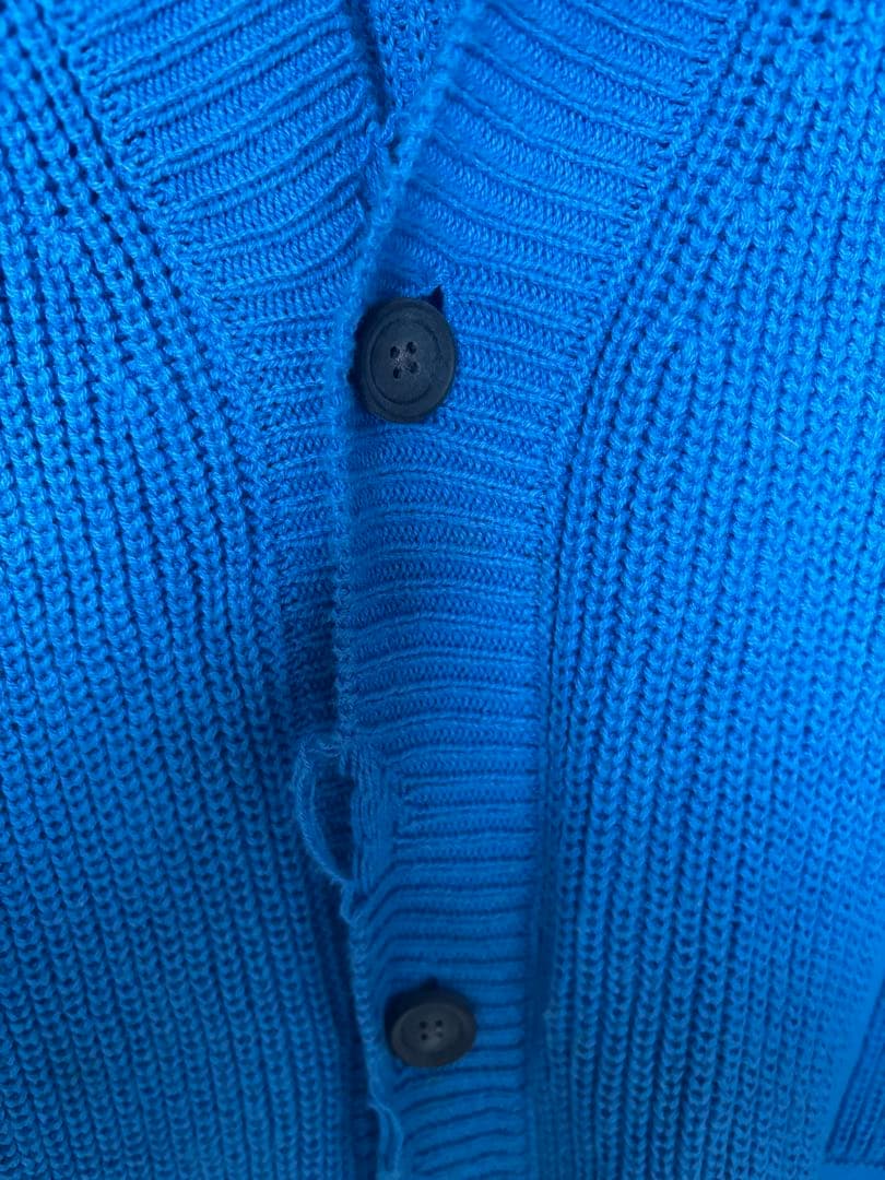 プライムオーバークレイジークラッシュ畦Vネックカーディガン