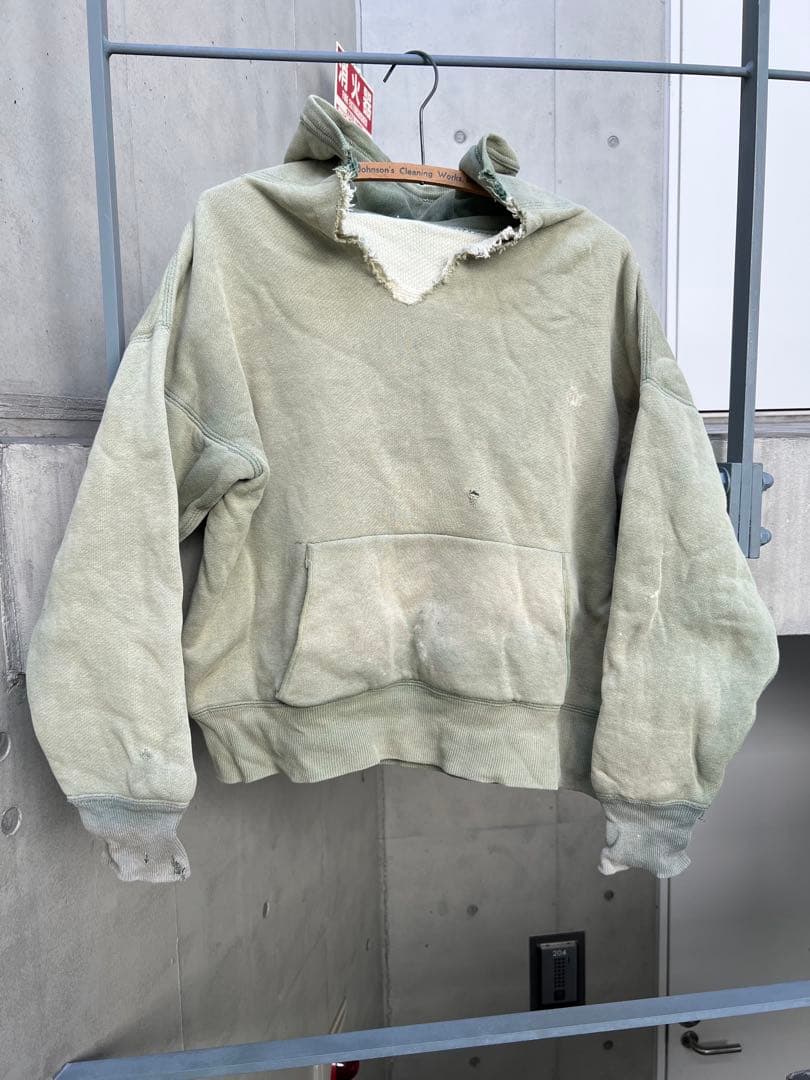 ビンテージ1950～60sダブルフェイスス ウェットパーカー肉厚フェードサイズＬ