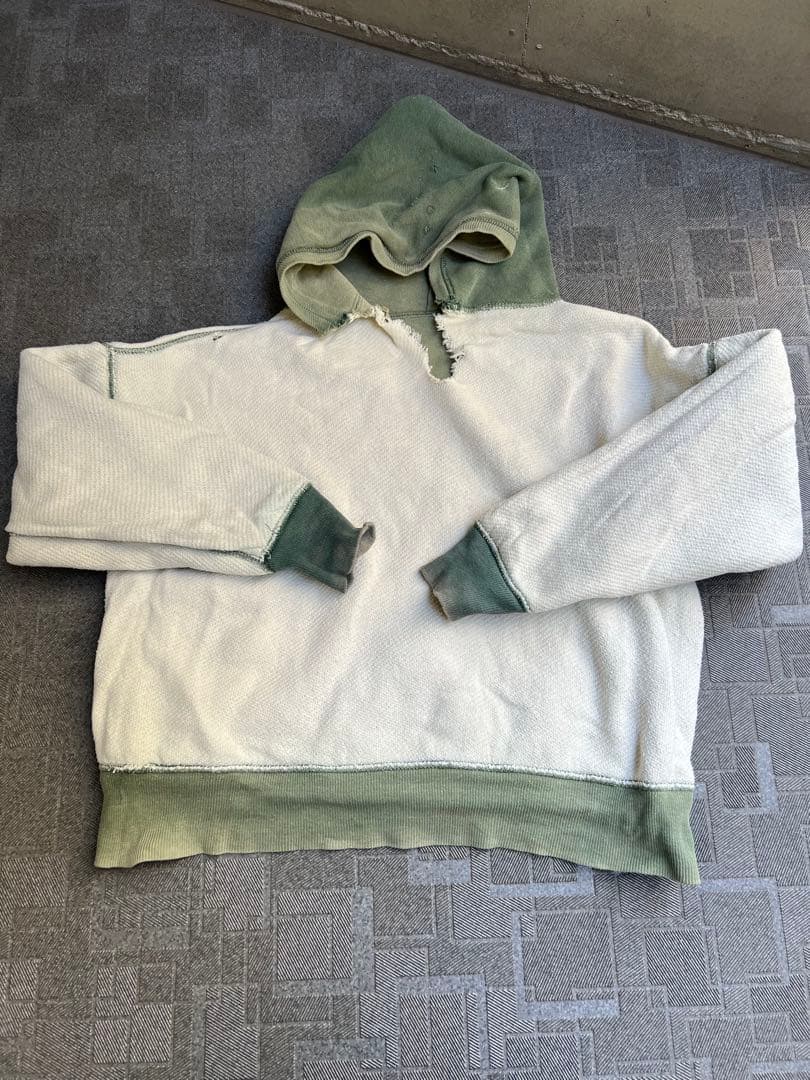 ビンテージ1950～60sダブルフェイスス ウェットパーカー肉厚フェードサイズＬ