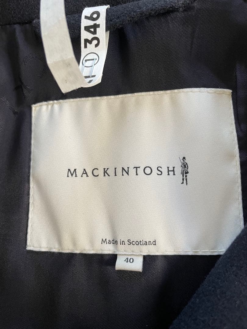 【美品】マッキントッシュ　フェトラー　ネイビー　４０　トレンチコート　白タグ