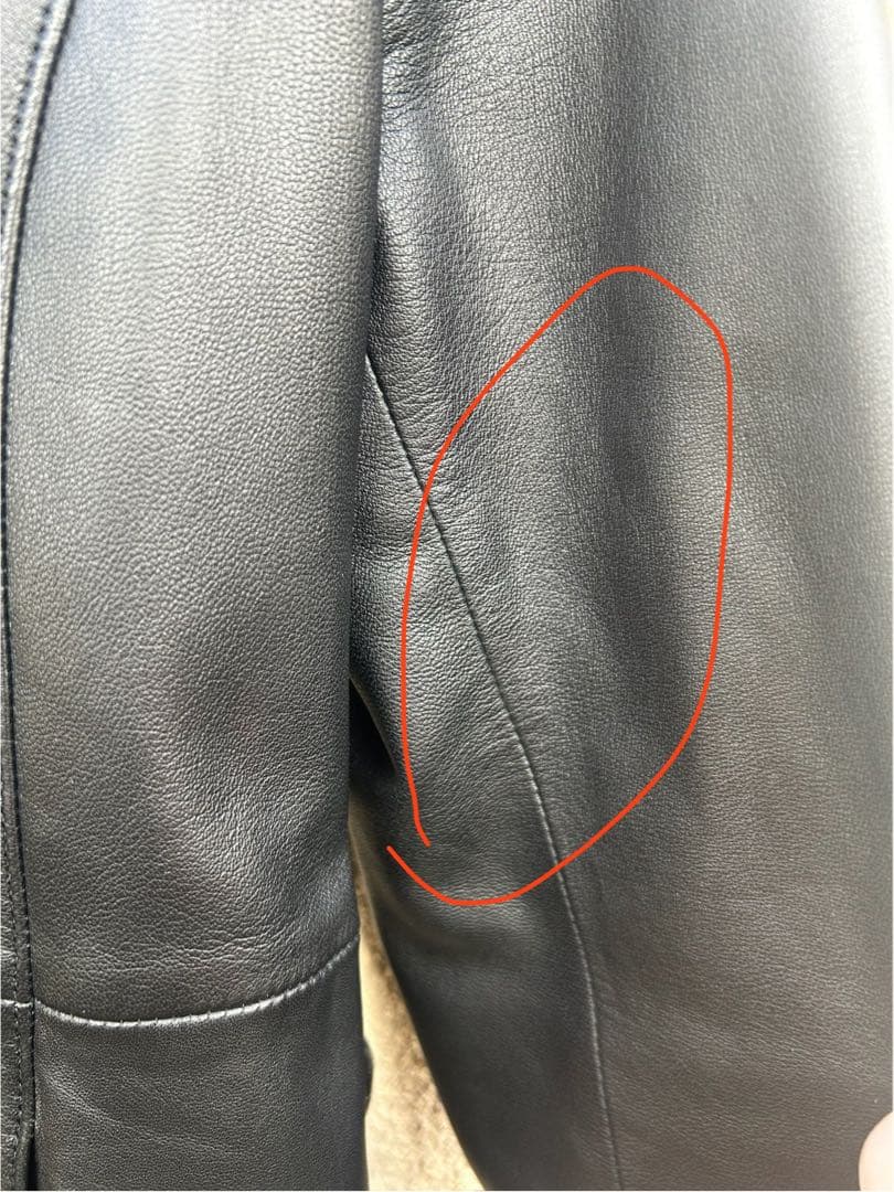 BALMAIN バルマン 本革 レザーコート ブラック ヴィンテージ