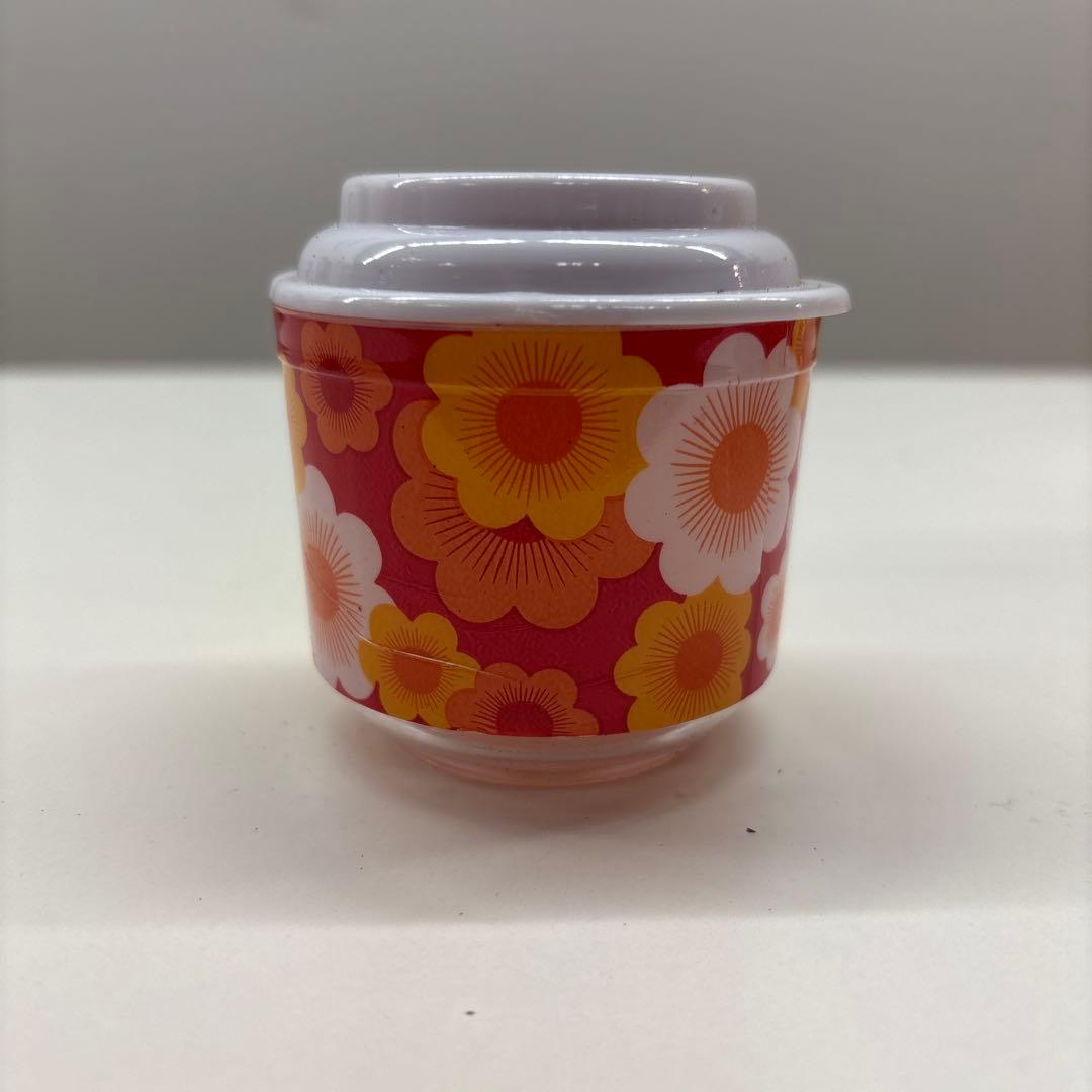 昭和レトロ花柄 調味料ケース 5個セット トレー付き