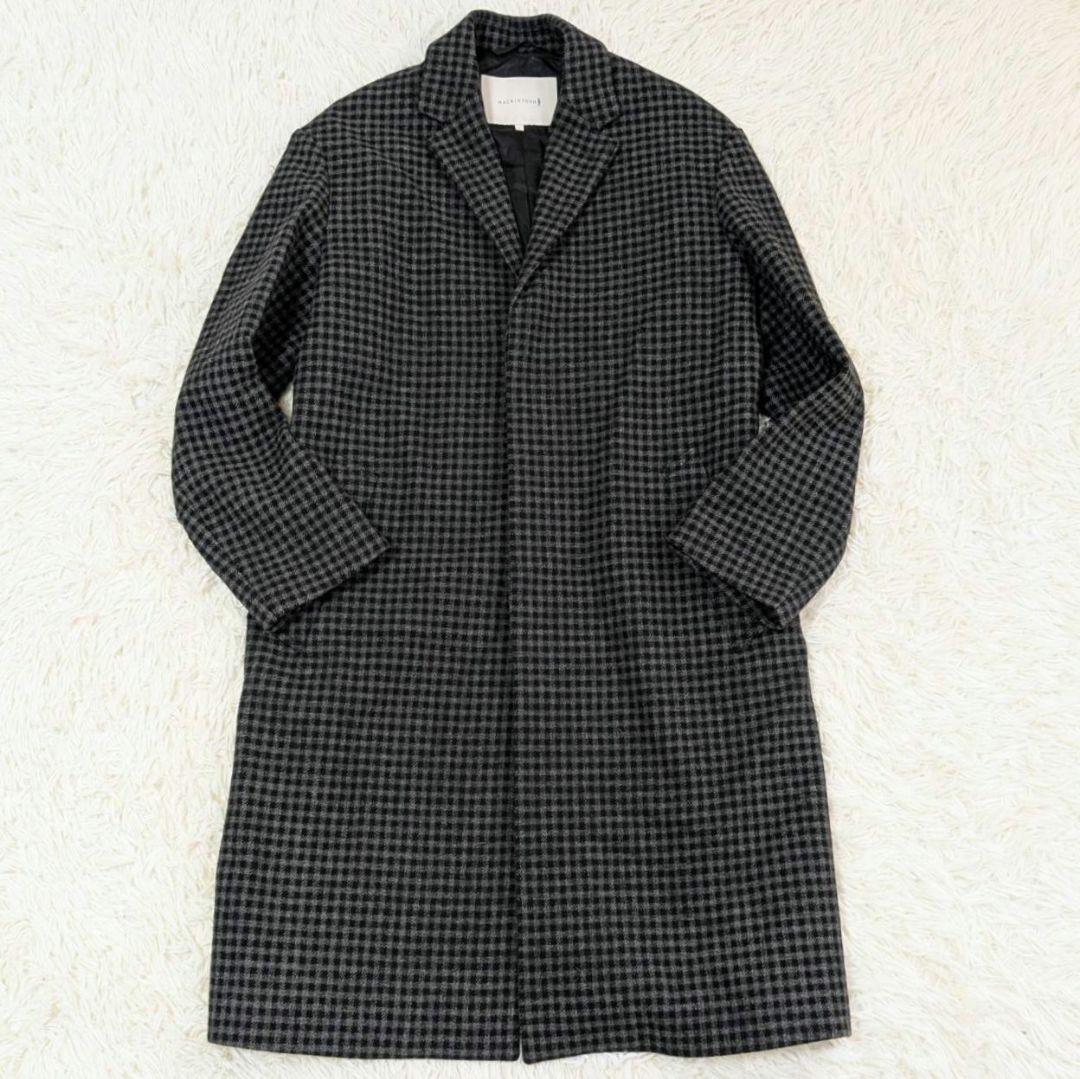 マッキントッシュ チェスターコート シェパードチェック ギンガムチェック 42