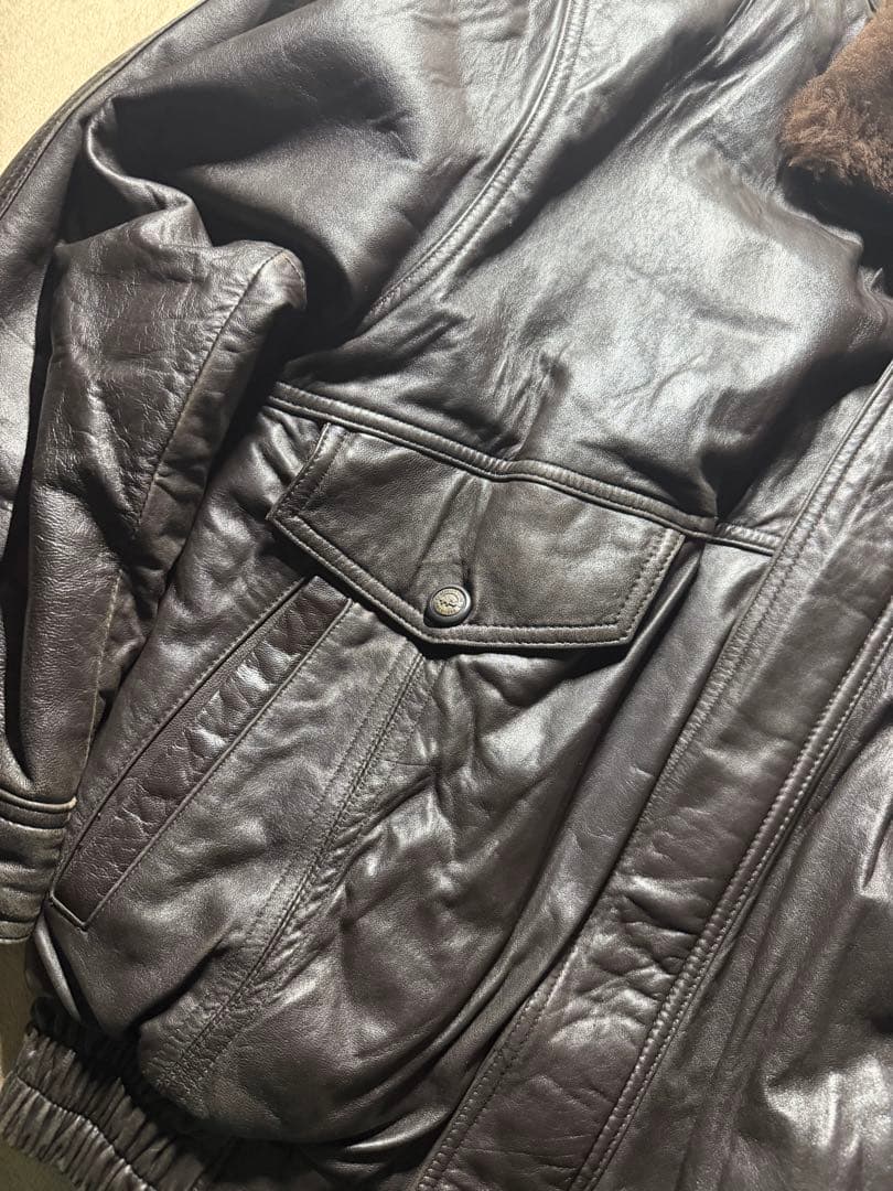 90s 本革 レザージャケット フライトジャケット　ボンバー G1 XL