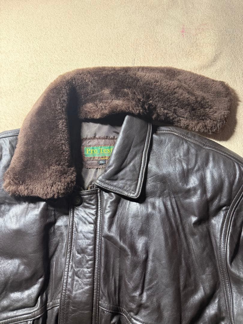 90s 本革 レザージャケット フライトジャケット　ボンバー G1 XL