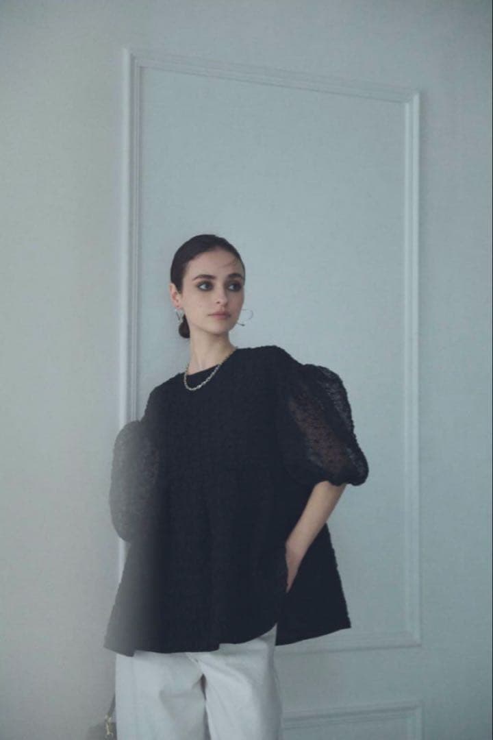 トップス Bluelea Embroidery organdy blouse