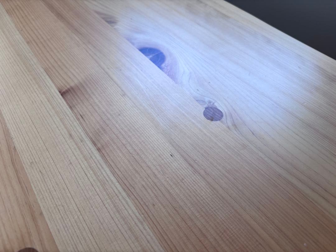 シギヤマ家具 優 ヒノキ天然無垢材北欧風ナチュラルダイニングテーブル