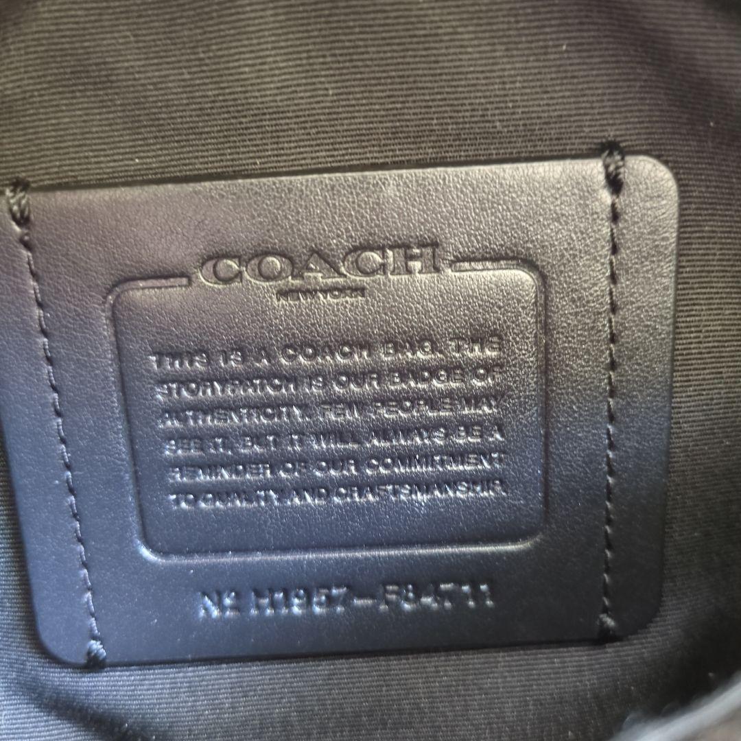 コーチ ウエストバッグ ボディバッグ COACH シグネチャー メンズ グレー