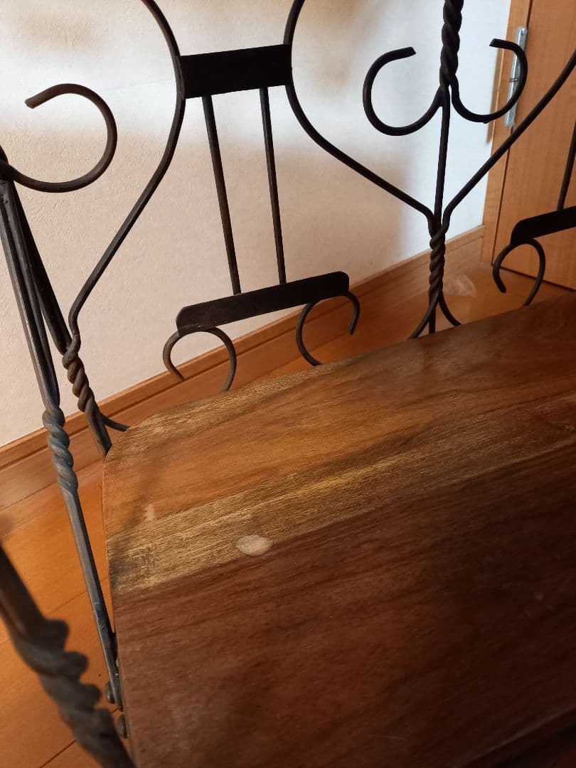 アイアン 棚 3段 猫足