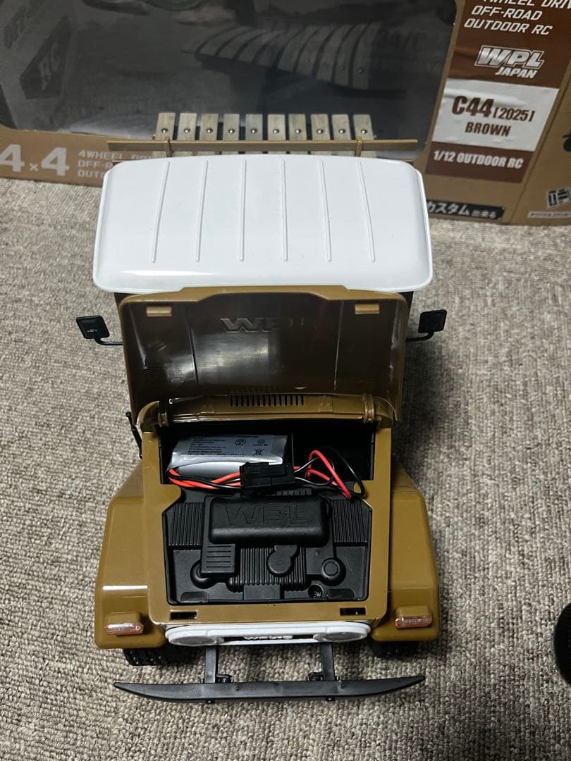 WPlL JAPAN C44 1/12 Outdoor RC ブラウン 技適付き