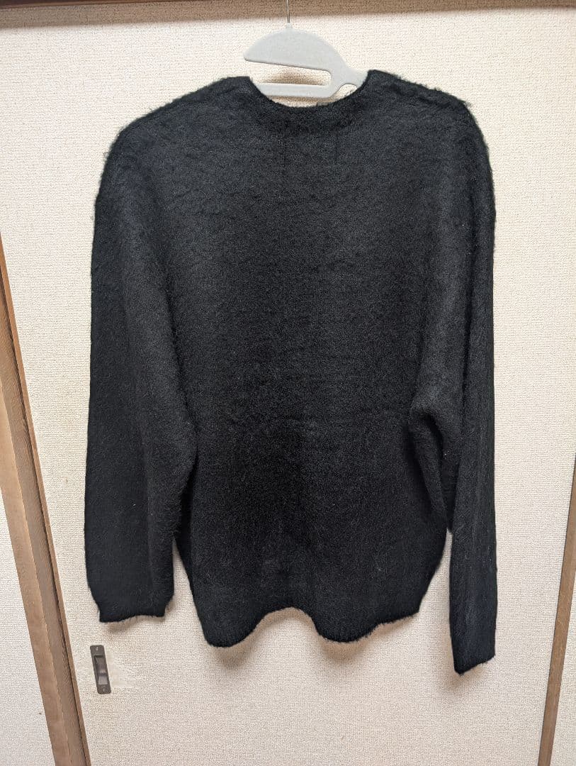 【美品】タウンクラフト　ソリッドシャギーカーディガン　ブラック　L