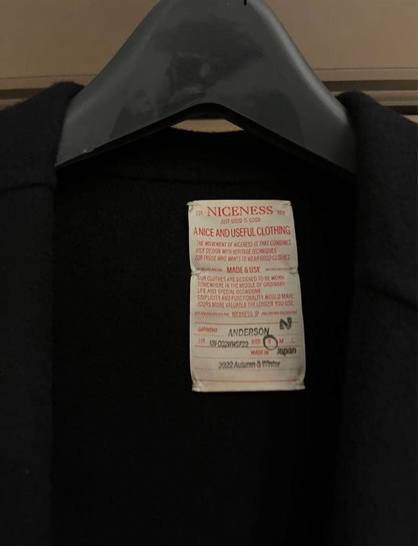 22aw niceness Anderson サイズS ナイスネス
