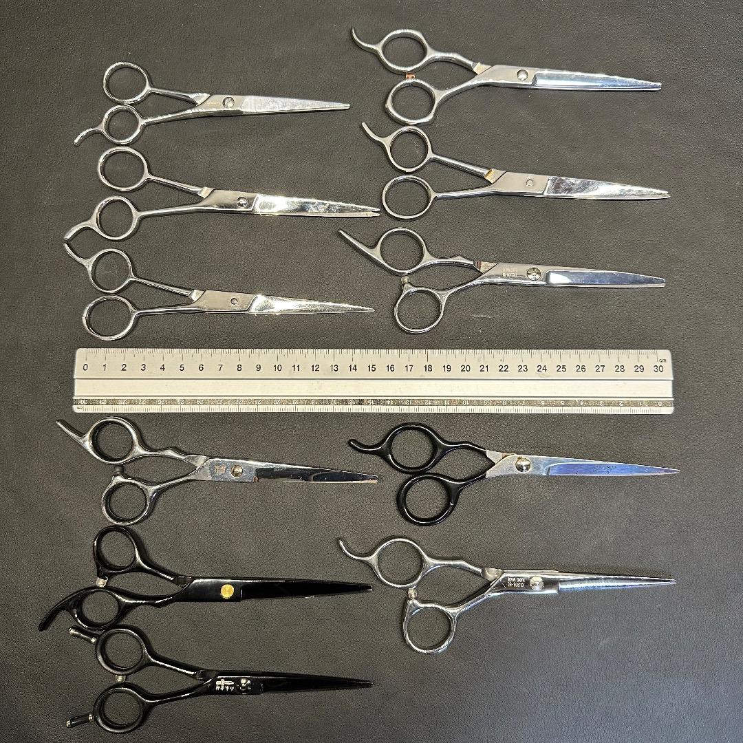 ♡Bb右1017 理美容道具 ハサミ スキバサミ シザー など 54点まとめ
