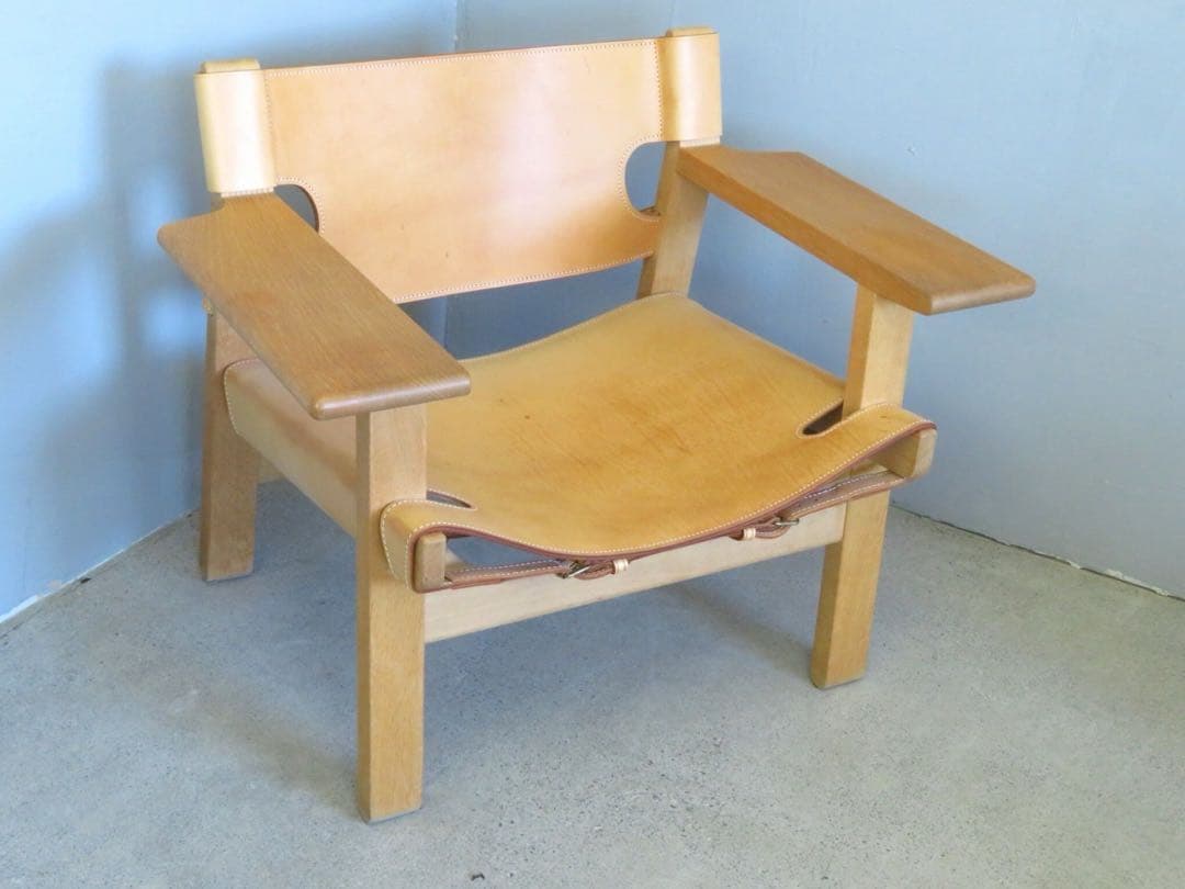 フレデリシア　モーエンセン　スパニッシュチェア　オーク材　本物　北欧　デンマーク