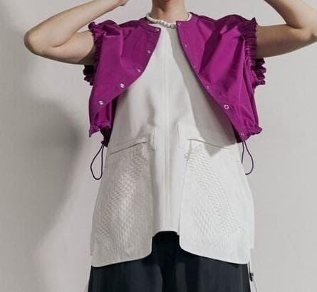 【新品未使用】UN3D レイヤードポケットタンクトップ ホワイト 36