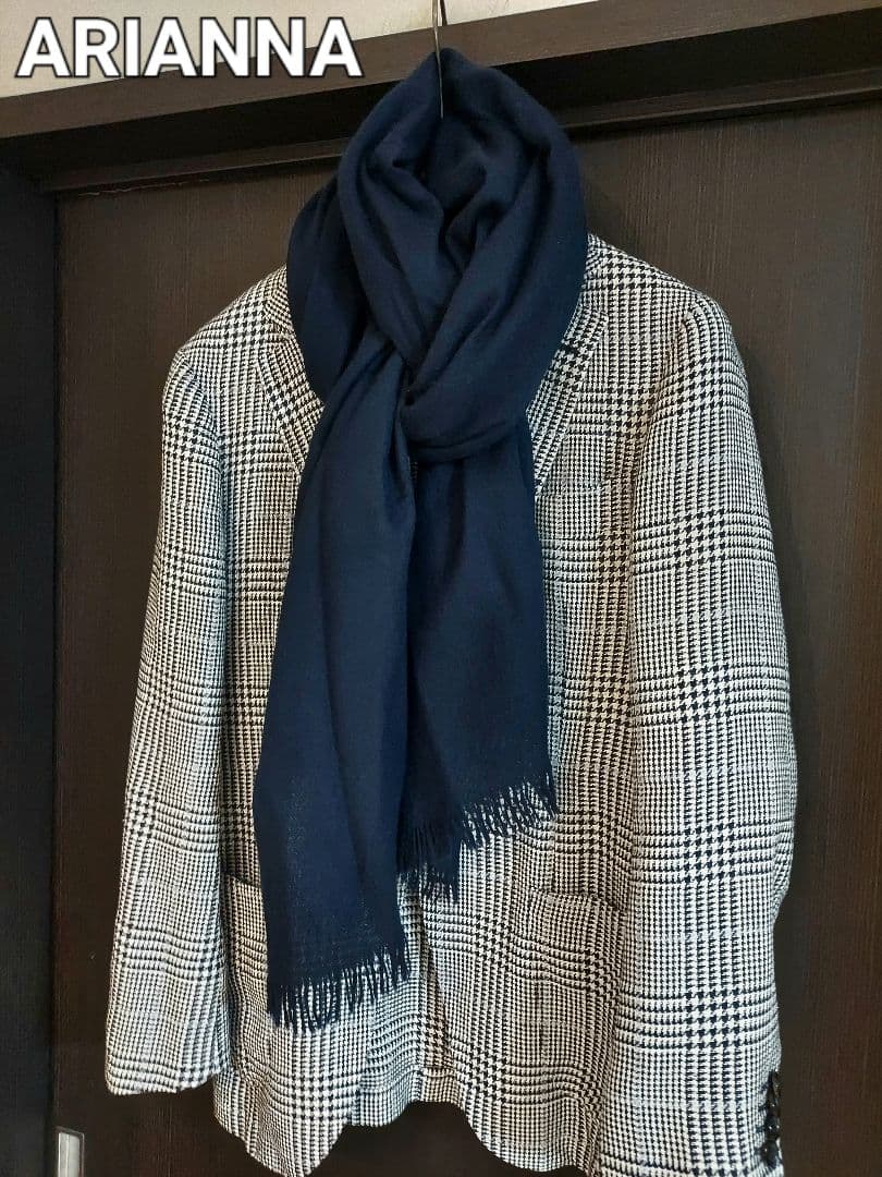 ARIANNA ネイビー マフラー ストール アリアンナ
