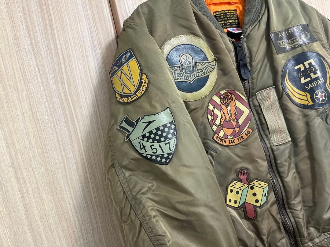 s*u様 AVIREX MA-1 長渕剛 フライトジャケット Mトップガン ヴィ