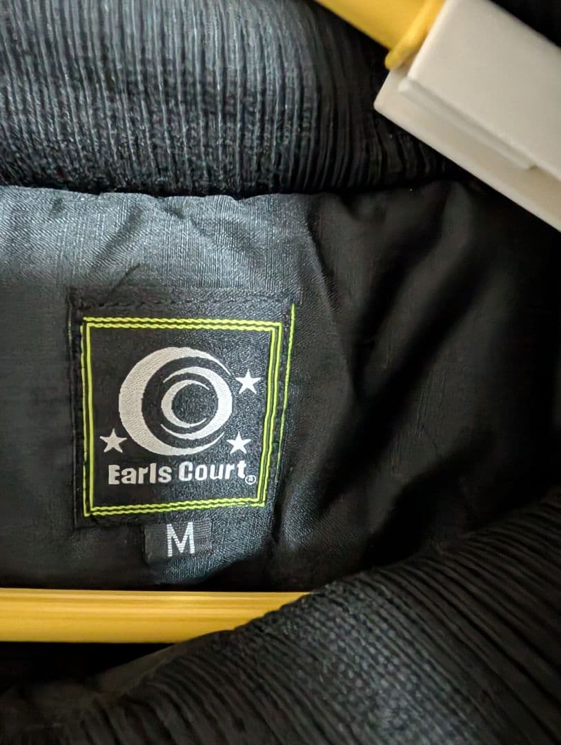 アールズコートゴルフ フリース裏地 ブラックロングコート